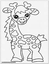 Coloring Jungle Animals Pages Safari Baby Printable Animal Giraffe African Printables Cute Color Shower Preschool Print Templates Kids Zoo Themed sketch template
