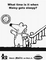 Maisy Sleepy Coloring Pages sketch template