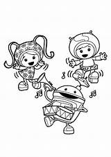 Coloring Pages Umizoomi Team Printable Celebrating Beat Band Template Getcolorings Parentune sketch template