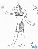 Coloring Egyptian Ancient Egypt Pages Seth Gods Goddess God Osiris Template Drawing Online Coffin Hellokids Kids Color Print Printable Horus sketch template