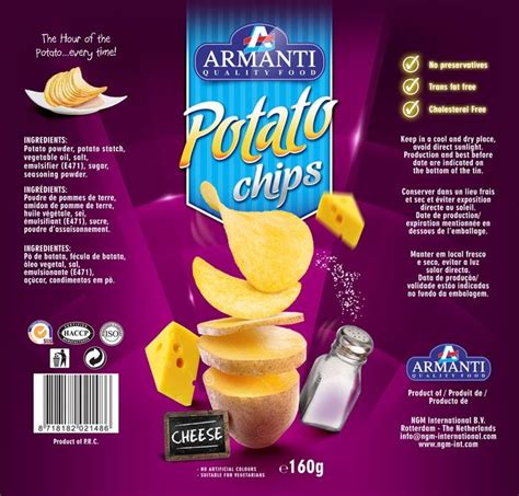design   tomdesignorg give  label    armanti chips  tins food packaging
