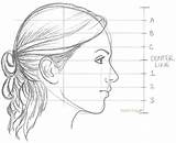 Rapidfireart Disegnare Gesicht Rostros Proportions Weibliches Schritt Seitenansicht sketch template
