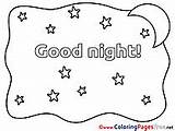 Coloring Night Good Sheets Cards Stars Hits sketch template