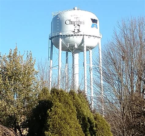 repainting  churchville water tower  complete westside news