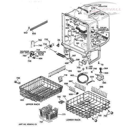 kitchenaid dishwasher parts schematic