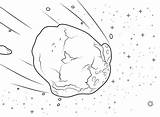 Coloring Meteor Comet Disasters Scribblefun sketch template