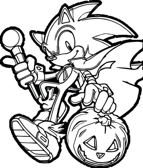 halloween sonic coloring page   monster coloring pages pumpkin
