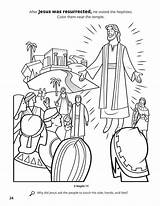Jesus Lds Nephites Resurrection Appears Blesses Mormon sketch template