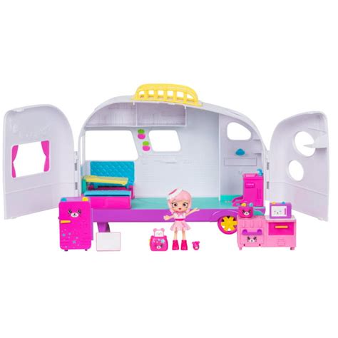 shopkins happy places doll house  rainbow beach camper van