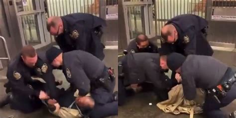 video shows  repeatedly punching man  face  arrest