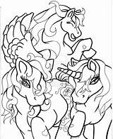 Coloring Pony Little Pages Deviantart Horse Three Book sketch template