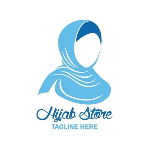 logo hijab vector png
