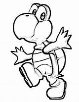 Yoshi Coloring Pages Kids Printable sketch template