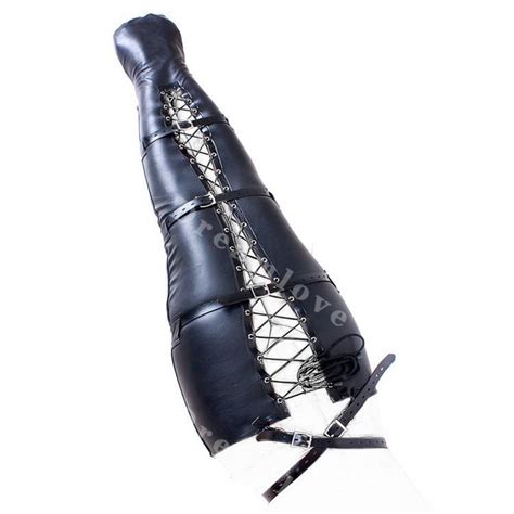 2018 sexy kinky female leather lace up leg binders