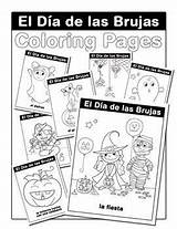 Coloring Halloween Pages Spanish Brujas Dia Las Teacherspayteachers Sold Colors sketch template