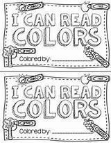 Kindergarten Colors Reading Preschool Emergent Readers Color Book Words Literacy Beginning Groups Language Teaching Arts Projects sketch template