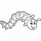 Caterpillar Hungry Coloring Surfnetkids Pages sketch template