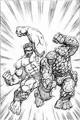Hulk Marvel Heroes Coloring Pages Superman Super Combat Book Monster Comic Seems Classic Two Just Colouring Characters Battle Smash Comics sketch template