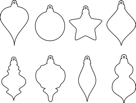ornament shapes svg etsy christmas ornament template