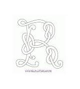 Celtic Monograms sketch template