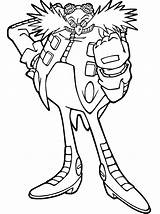 Coloring Pages Eggman Doctor Crocodile Pan Peter sketch template