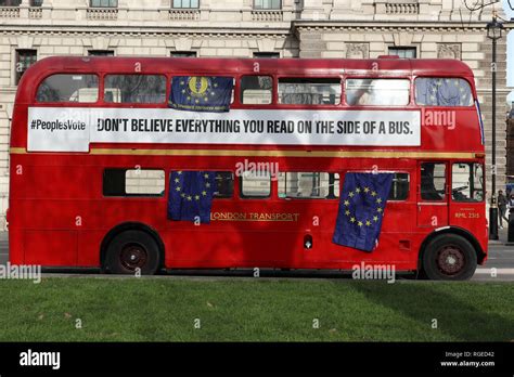 brexit bus high resolution stock photography  images alamy