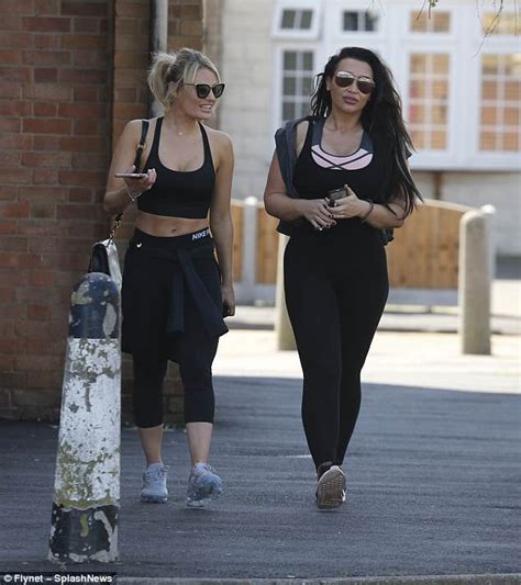 towie s danielle armstrong heads to the gym with lauren goodger daily