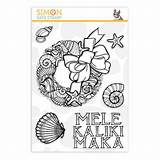 Mele Kalikimaka Stamps Simon Clear Says Fun Festive Simonsaysstamp Sold Stamp sketch template