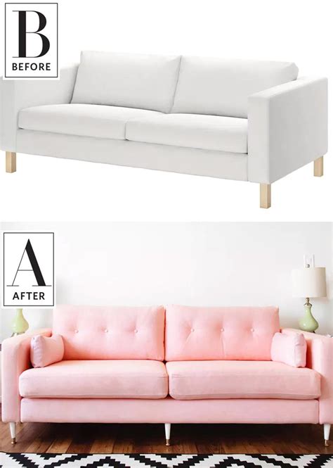 ikea clearance sofa   millennial pink dream sofa makeover