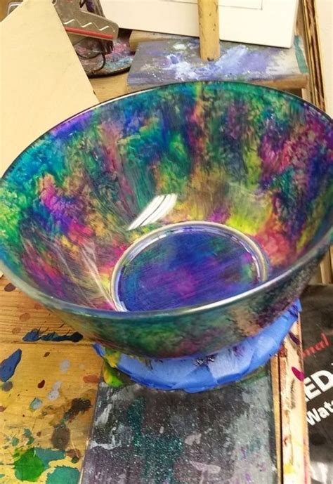 How To Buy A Plain Glass Bowl At Goodwill But Make It Look Like