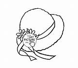 Hat Coloring Pages Girls Printable Colouring Hats Kids Horrid Henry Clipart Summer Color Sun Sheets Template Print Top Bonnet Clip sketch template