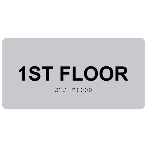 ada floor numbers 1st up to 99th braille sign rsme 250