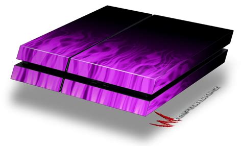 sony ps console skins fire purple wraptorskinz