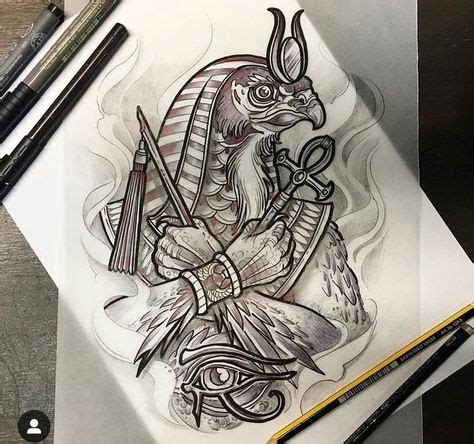pin  levista harris  art egypt tattoo horus tattoo mythology