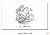 Illinois Flag Coloring Pages Printable Drawing Flags North American Categories sketch template