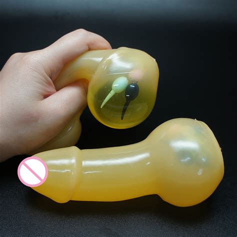 Nude Sexy Cock Tpr Soft Mochi Silicone Penis Stress Relief Toy Buy