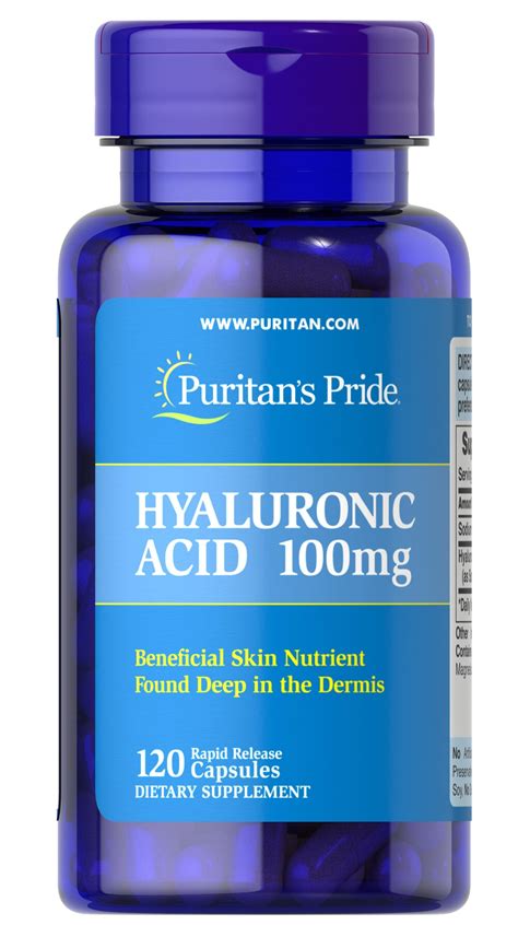 hyaluronic acid  mg  capsules joint support puritans pride