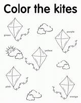 Coloring Kite Worksheets Pages Preschool Kites Kindergarten Colors Printables Color Flying Spring English Yahoo Search Sheets Results Rocks Az Math sketch template