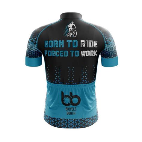 Born To Ride Force To Work Jersey V1 V2 Bicycle Booth