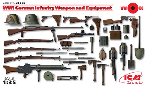 1 35 Wwi German Infantry Weapon And Equipment Weapons Ww1 Weapons