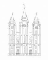 Temple Coloring Salt Lake Lds City Pdf Printable Pages Etsy Temples sketch template