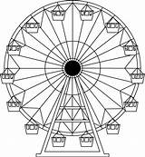 Ferris Coloring Wheel Riesenrad Roda Ausmalen Zeichnungen Gigante Soziales Farris Roue Manege Malvorlagen Tatuagem Foraine Sketch Ausdrucken Salvo Gemerkt sketch template