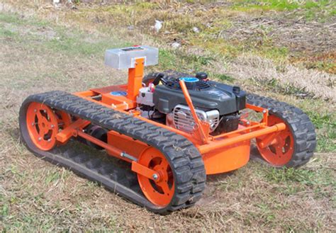 remote controlled tracked lawnmower pedal dozer project