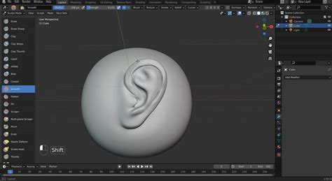 How To Sculpt An Ear In Blender 3dblendered