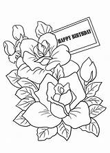 Coloring Mothers Birthday Pages Cards Mother Flowers Sheet Happy Flower Colouring Color Printable Sheets Drawings Print Adults Clipartqueen Kids Cute sketch template