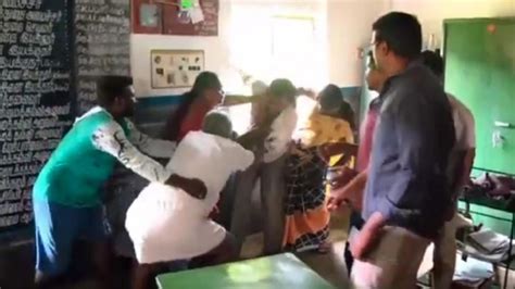 tamil nadu schoolteacher caught having sex in school thrashed by angry