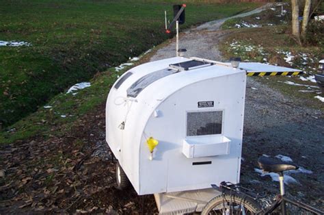 Tiny Camper Van Pulled By Bike Comes Complete With Kitchen