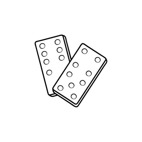 drawing   dominoes falling stock illustrations royalty  vector graphics clip art