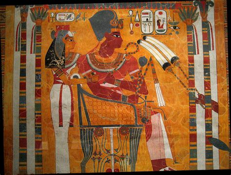 Egyptian Wall Paintings From The New Kingdom A Photo On