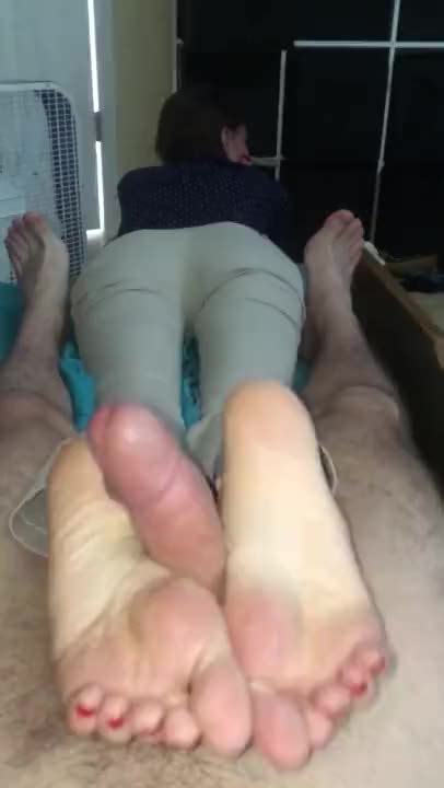 dressed up wife in quick reverse footjob pov homemade action feet9